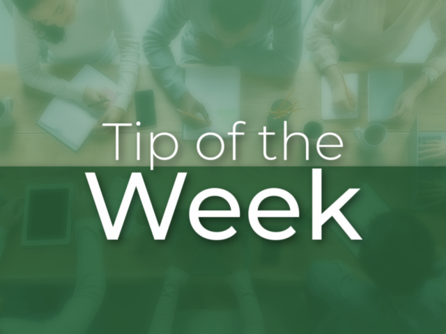 Green- Tip of the Week copy