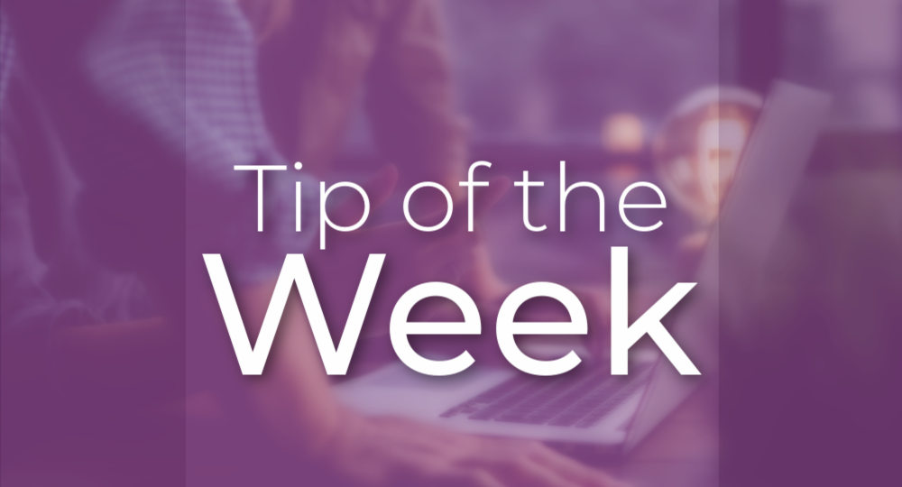Purple- Tip of the Week