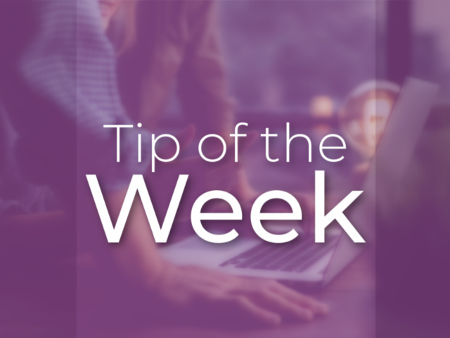 Purple- Tip of the Week