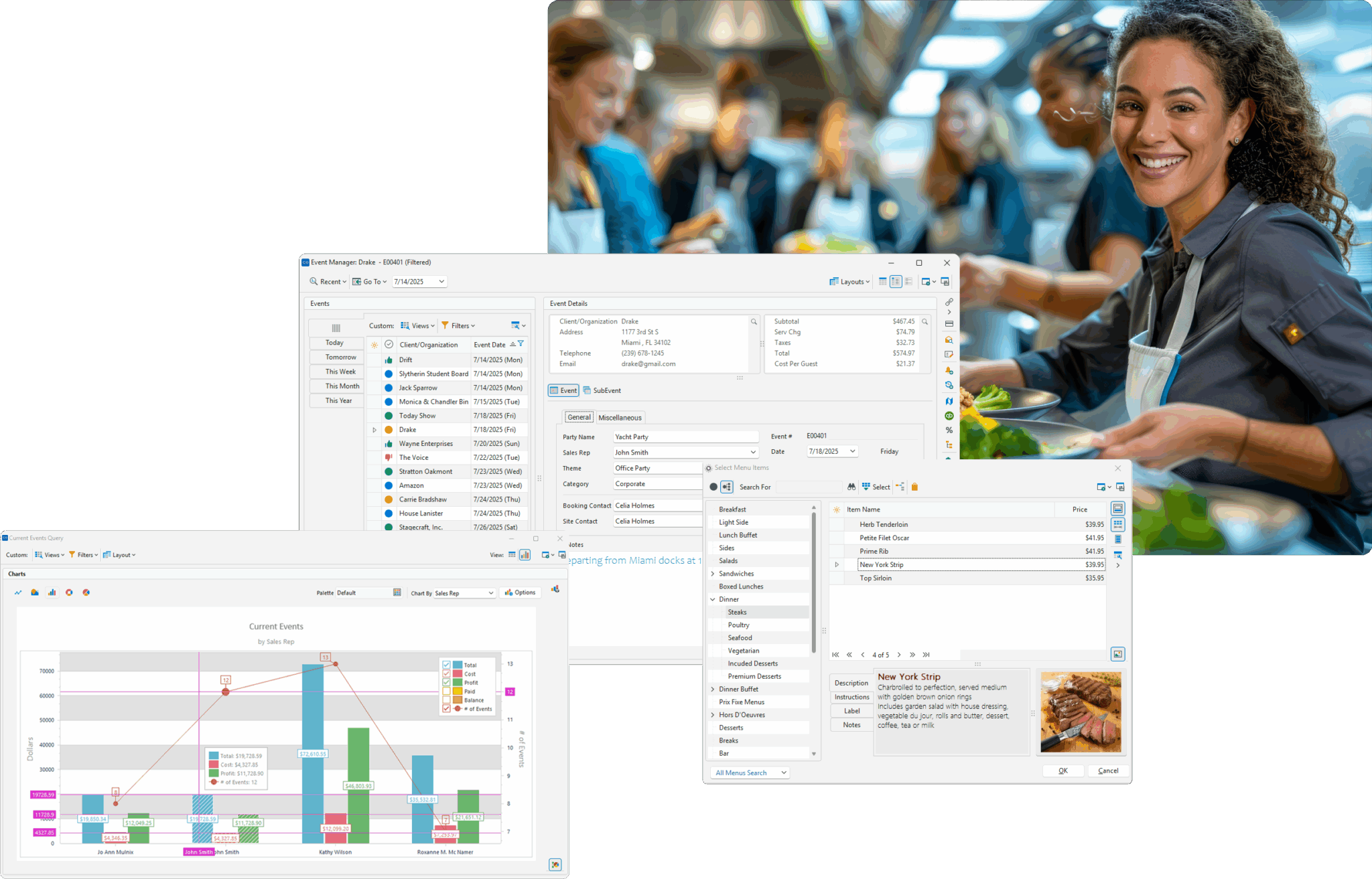 Caterease | Advanced Catering & Event Management Software CE Collage HP1